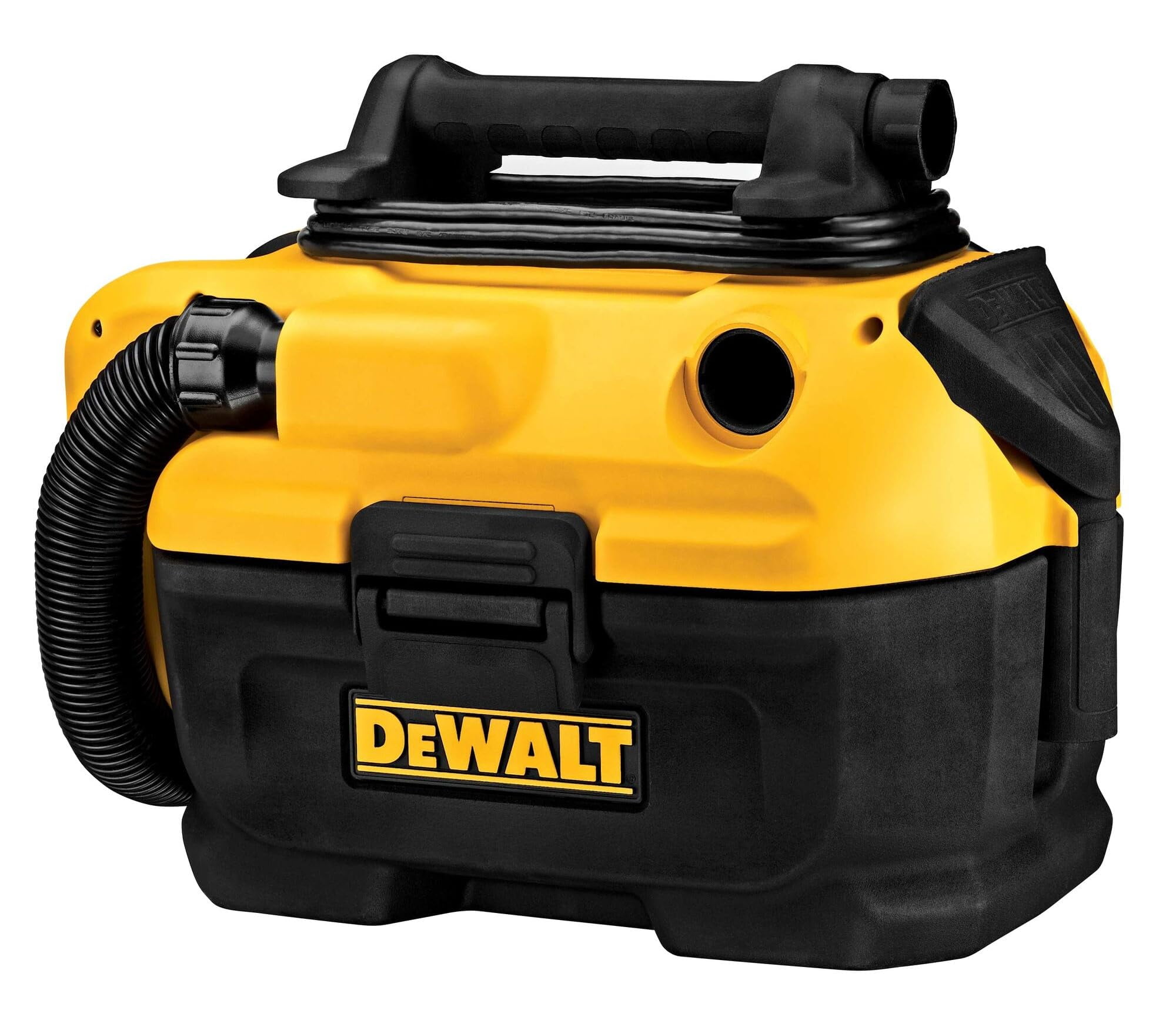 Yellow and Black Cordless Wet-Dry Handheld Vacuum with HEPA Filter