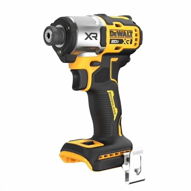 DEWALT 20V MAX XR 1/4 in. Brushless Impact Driver (DCF845B) – 1,825 in-lbs Torque, 3-Speed Control, LED Work Light, Bare Tool