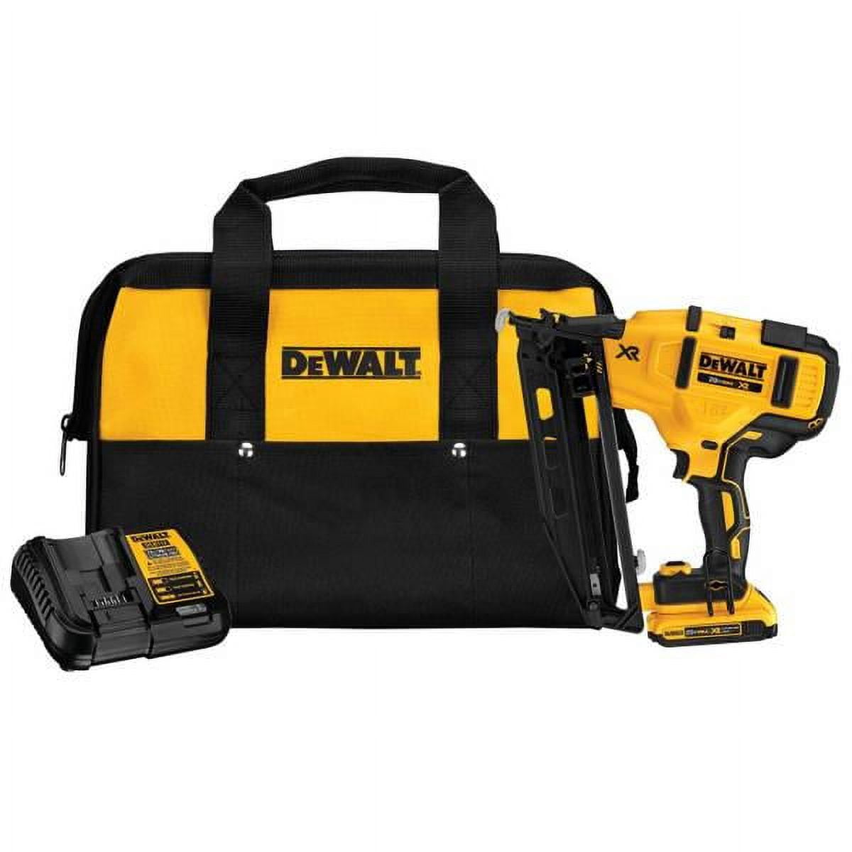 DEWALT 20V MAX XR 16 Gauge Angled Finish Nailer Kit Walmart