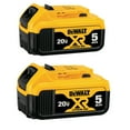 thumbnail image 1 of DEWALT 20V MAX XR 20V Battery, 5.0-Ah, 2-Pack (DCB205-2), 1 of 6