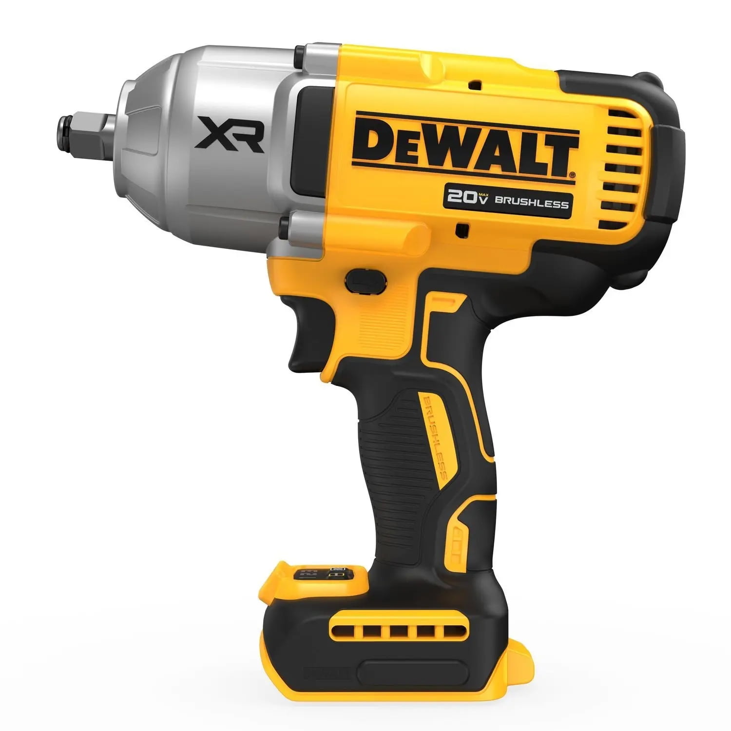 DEWALT 20V MAX XR Brushless High Torque 1/2" Impact Wrench with Detent Anvil, Cordless, Bare Tool Only (DCF900)