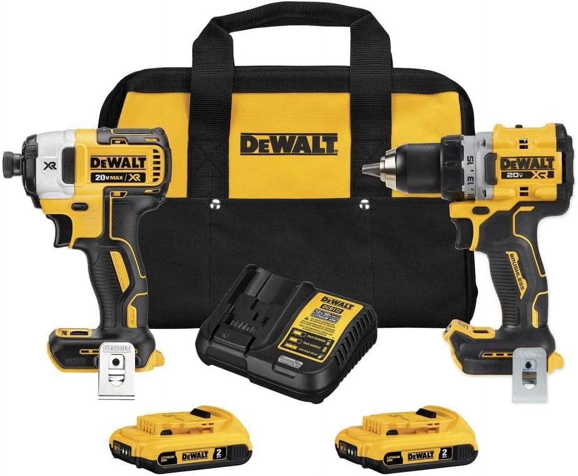 DEWALT 20V MAX Brushless Cordless Drill & Impact Driver Combo Kit with 2 Batteries & Charger  DCK248D2