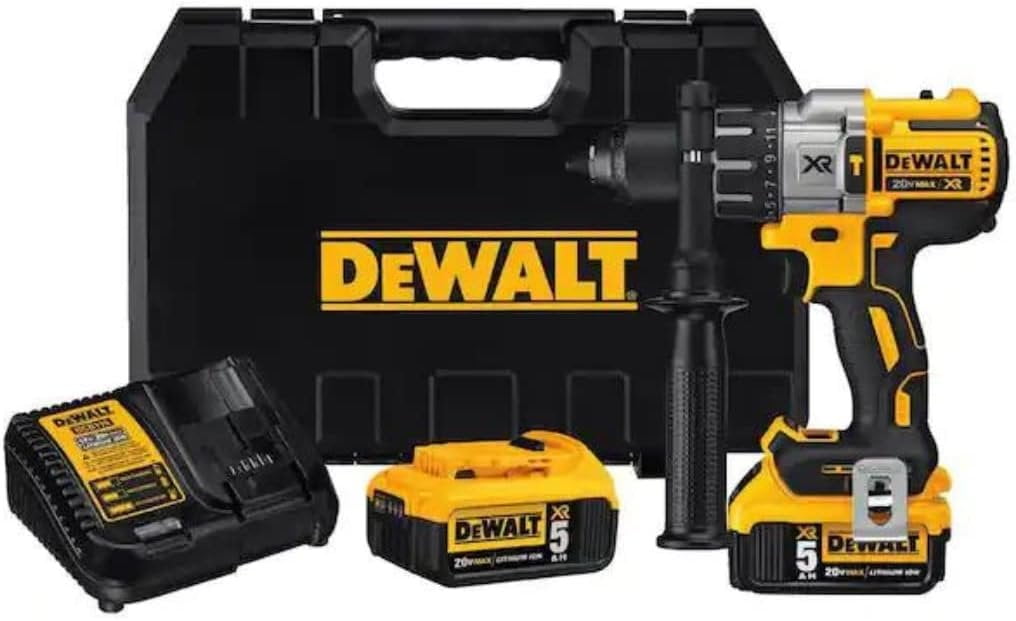 DEWALT 20V MAX XR Hammer Drill Kit, Brushless, 3-Speed DEWALT 20V MAX XR Hammer Drill Kit, Brushless, 3-Speed
