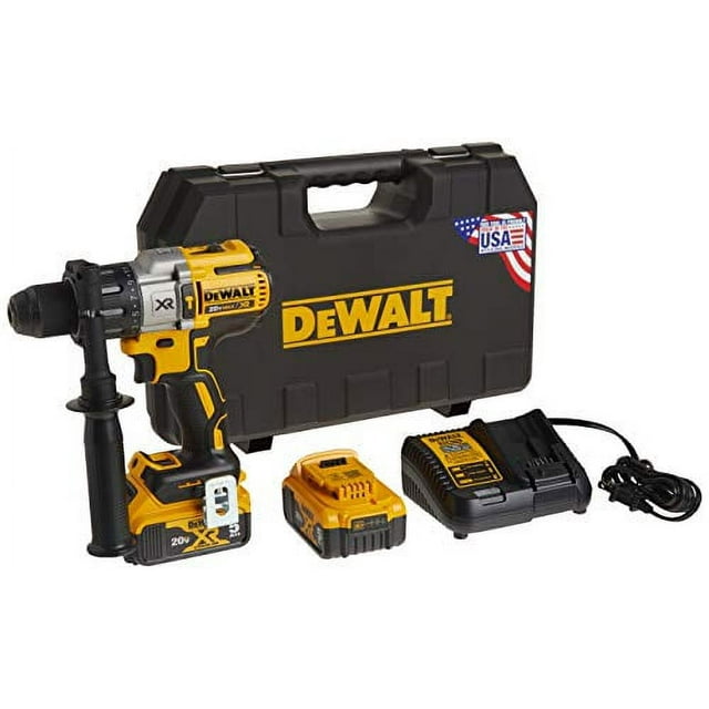 DEWALT 20V MAX XR Hammer Drill Kit, Brushless, 3Speed (DCD996P2