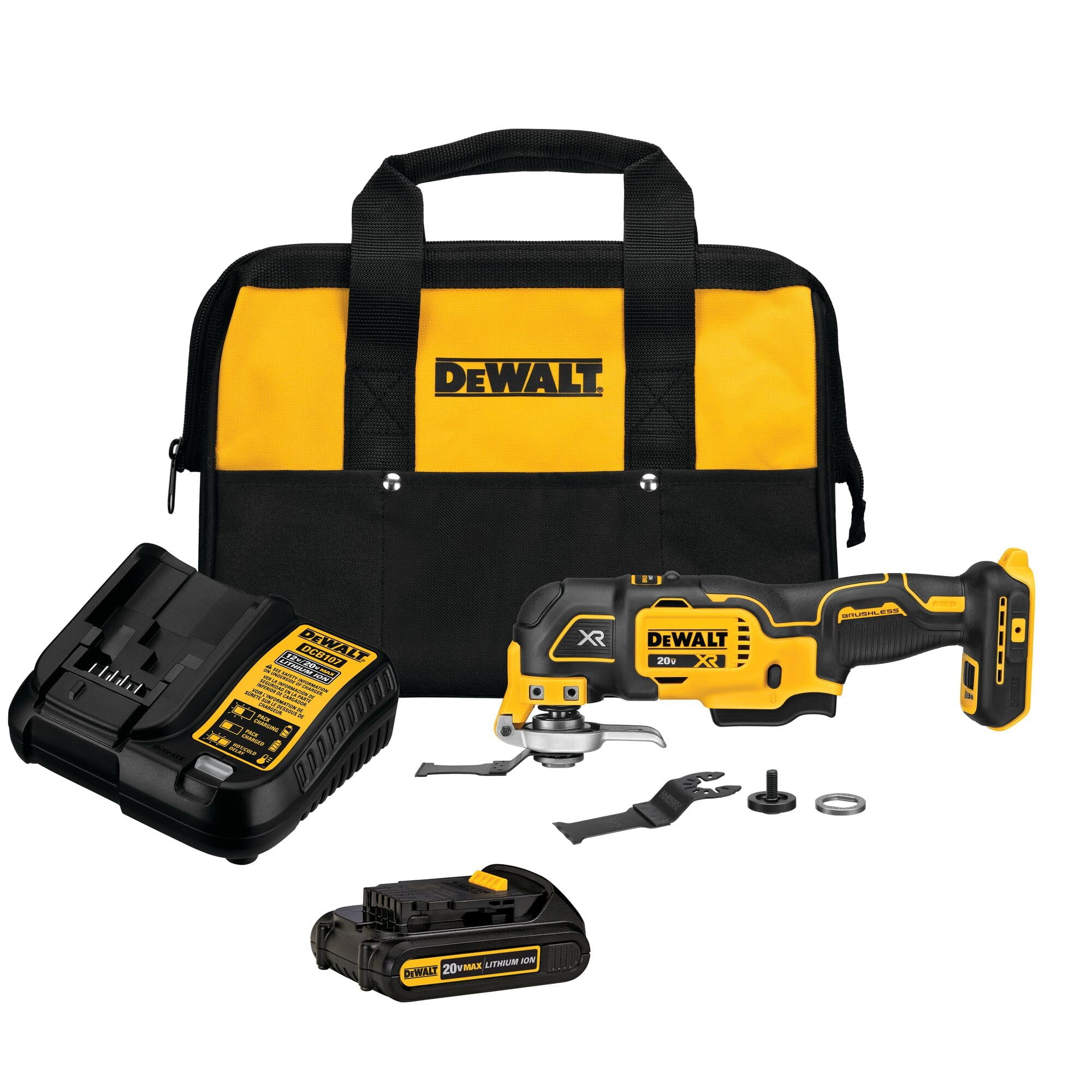 DEWALT 20V MAX XR Oscillating Tool Kit, 3-Speed (DCS356C1) C21