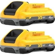 DEWALT 20V MAX XR POWERPACK  Battery, 4Ah Lithium Ion, 50% More Power, Compatible with All 20V MAX Tools, 2 PK DCB2104-2