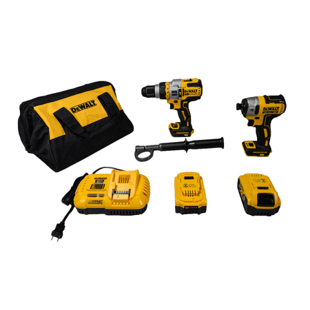 DEWALT 20V Max Lithium-Ion Cordless Power Tool Set 5.0Ah, 2 Pack