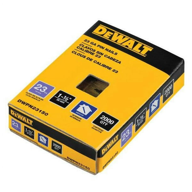 Dewalt 23 gauge pin nails hotsell