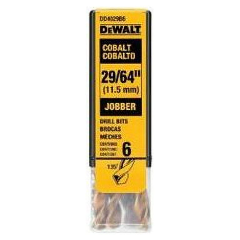 DEWALT 29-64in COBALT JOBBER LENGTH DRILL 6 CA - Walmart.com