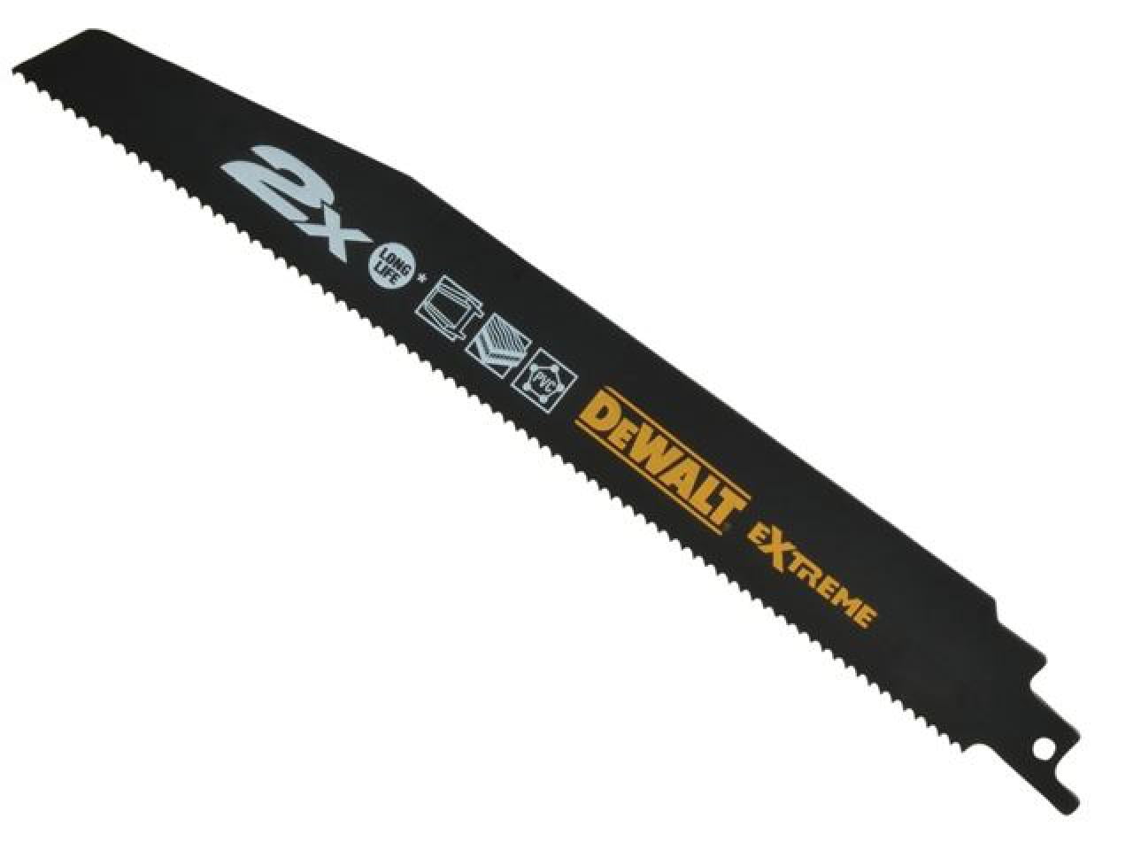 DEWALT - 2X Life General Purpose Reciprocating Blade 152mm x 10 TPI Pack of 5