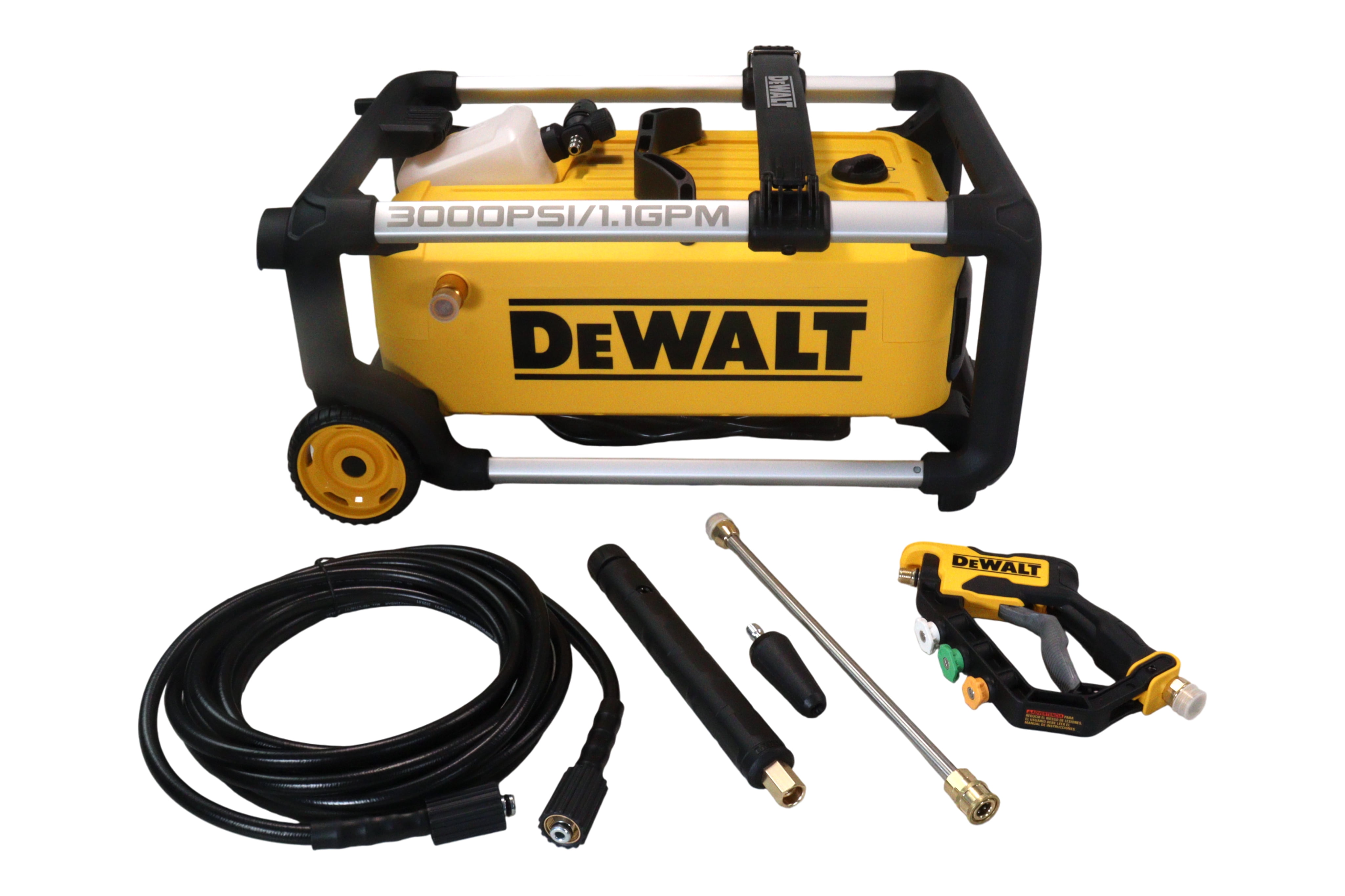 DEWALT 3000 PSI 1.1 GPM 15 Amp Cold Water Electric Pressure Washer with Internal Equipment Storage