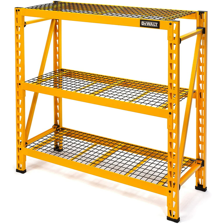 Dewalt 4-Foot Tall, 3-Shelf Industrial Workshop/Garage Storage Rack, Total  Capacity: 4,500 lbs. 