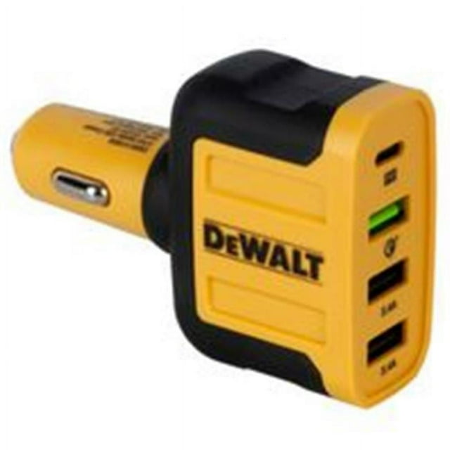 DEWALT 4Port Mobile USB PD Charger, Yellow/Black