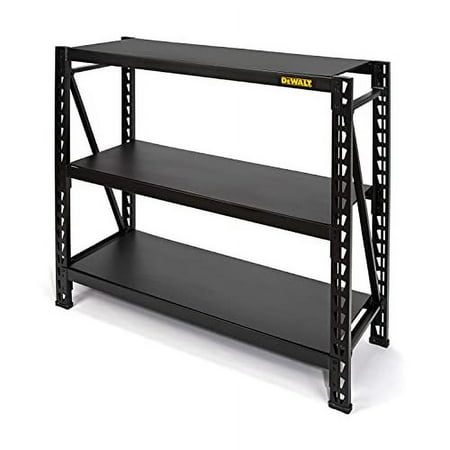 DeWalt 41658 DXST4500BLK 3Shelf Storage Rack w/LaminateDeck 50”Wx18”Dx48”H Black