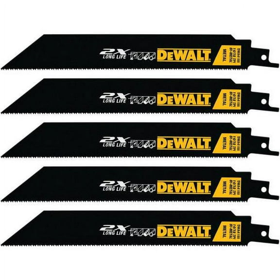 DEWALT 5-Pack 8  2X Reciprocating Saw Blades