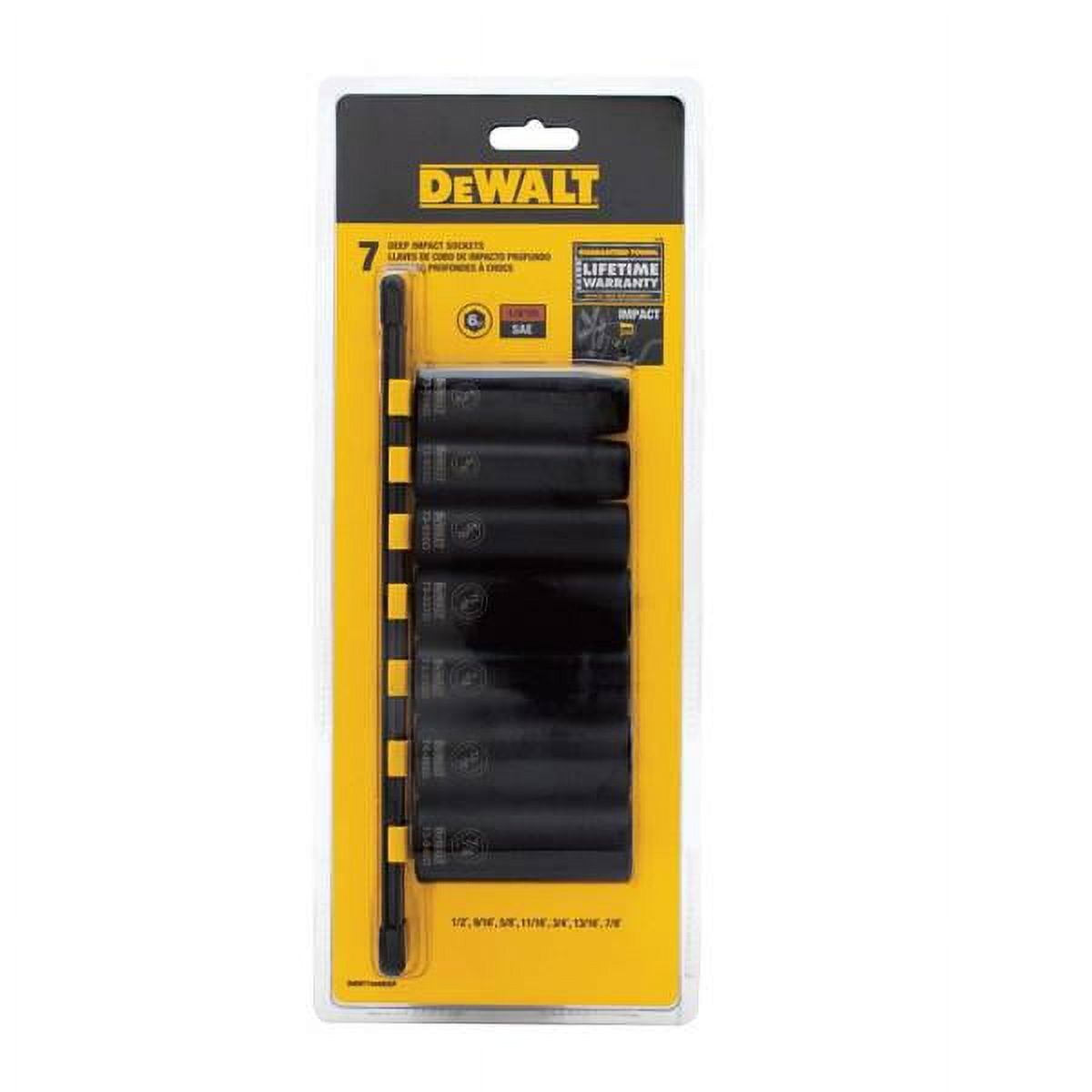DEWALT 7-Piece Deep Impact Socket Set SAE - Walmart.com