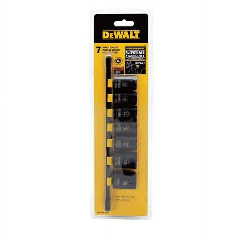DEWALT 7 Piece Impact Socket Set Metric Walmart