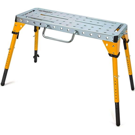 DEWALT 92796 Adjustable Welding /Work Bench, 46" x 18" Tabletop, Folding Legs