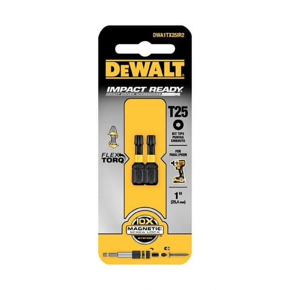 DEWALT ACCESSORIES DWA1TX25IR2 T25 1" Impact Bit