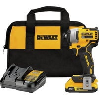 DEWALT ATOMIC 20V MAX* Brushless Cordless Compact 1/4 in. Impact Driver Kit