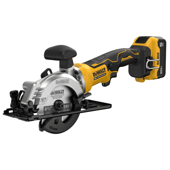 Dewalt DCS571P1 ATOMIC 20V MAX Cordless Brushless 4-1/2" Circular Saw Kit with 5.0Ah Battery & Charger