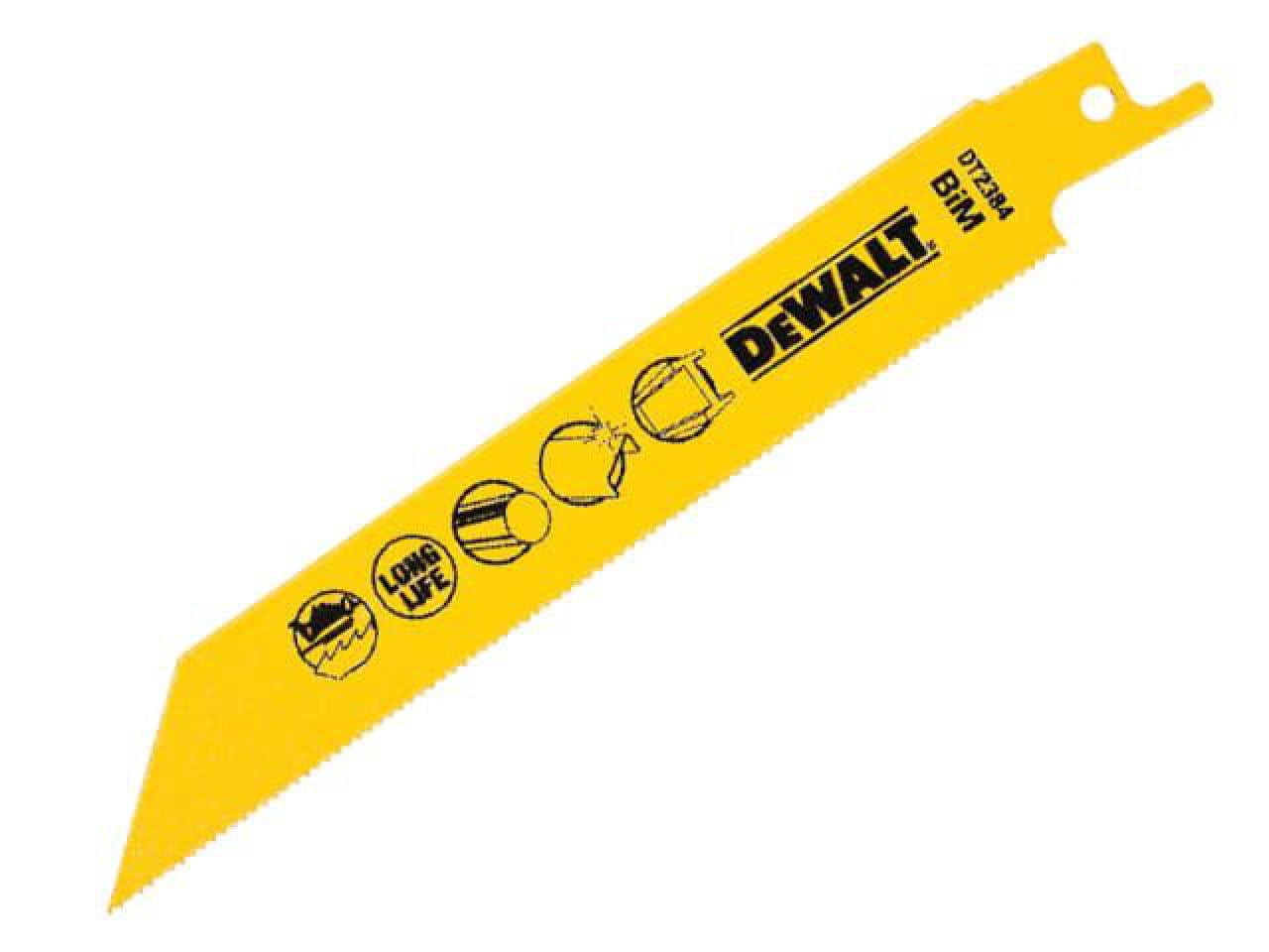 DEWALT - Bi-Metal Reciprocating Blade for Metal 152mm x 18 TPI (Pack 5)