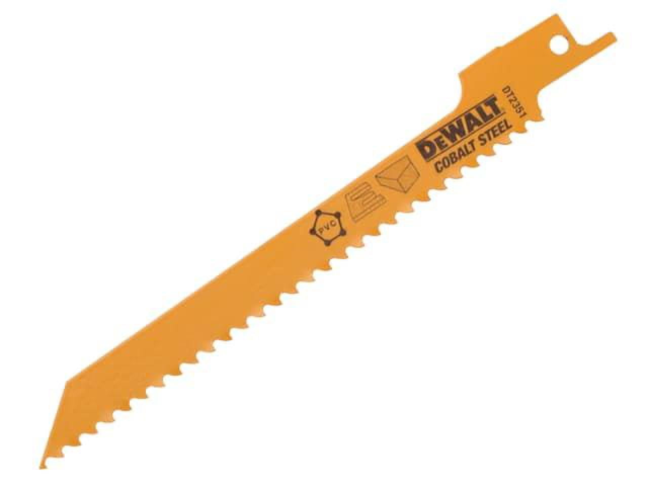 DEWALT - Bi-Metal Reciprocating Blade for Wood, Fine Fast Cuts 152mm x 6 TPI (Pack 5)