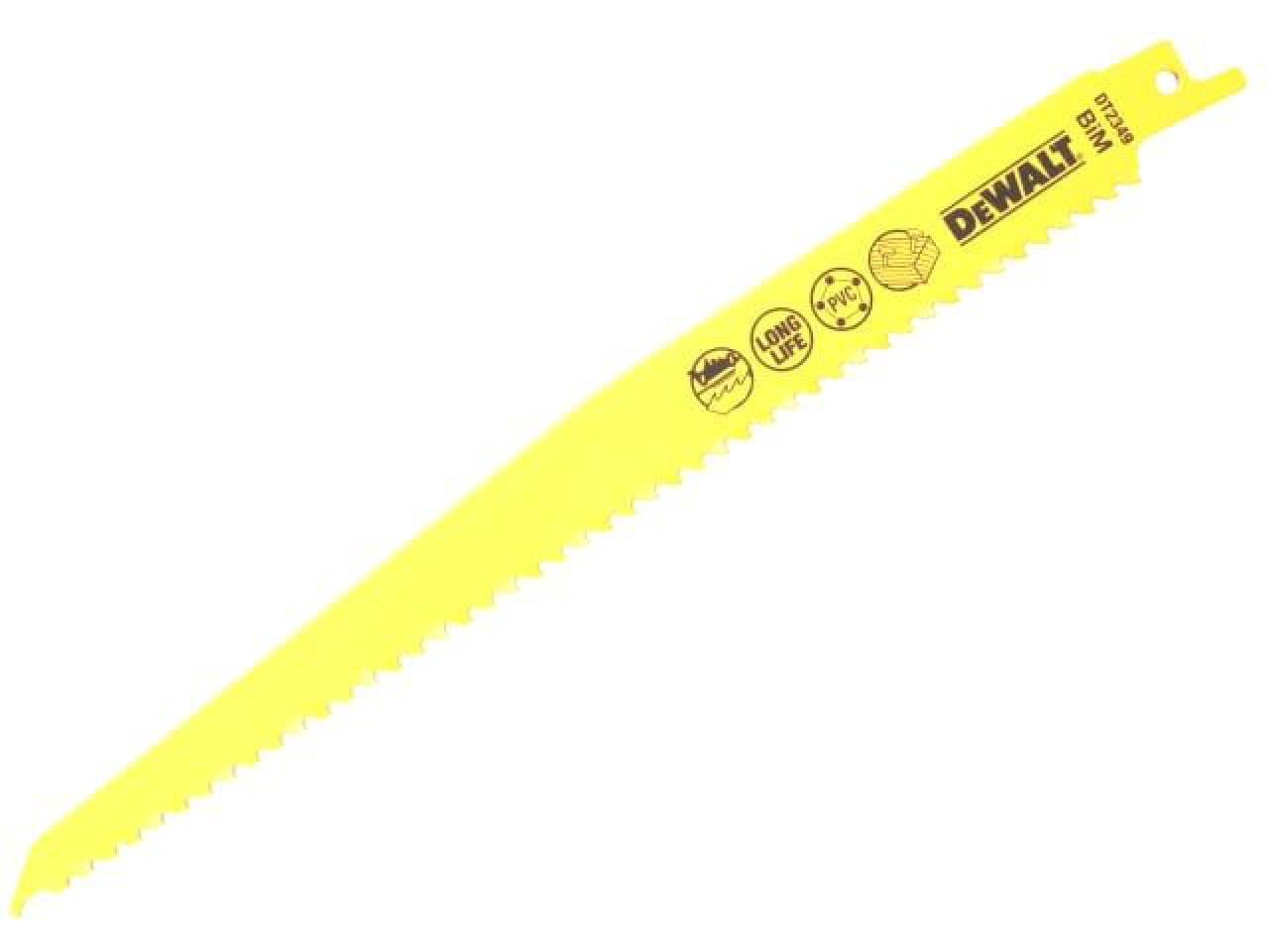 DEWALT - Bi-Metal Reciprocating Blade for Wood with Nails 228mm (Pack 5)