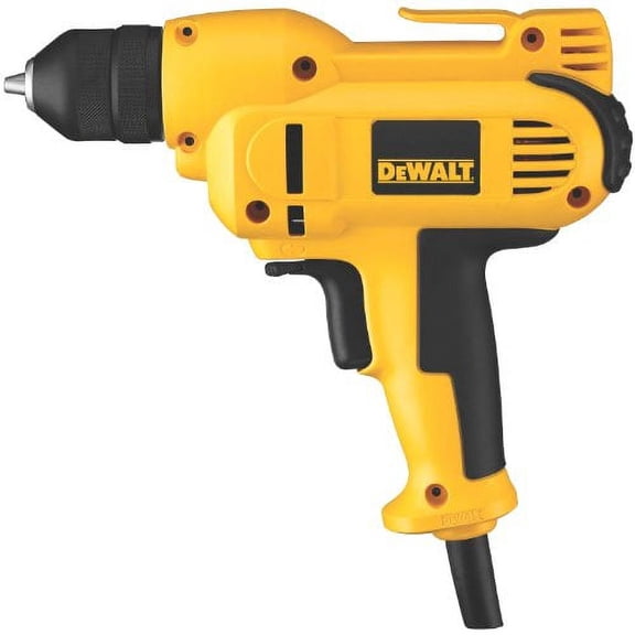 8 Amp 3/8 in. Variable Speed Reversing Mid-Handle Drill Kit with Keyless Chuck