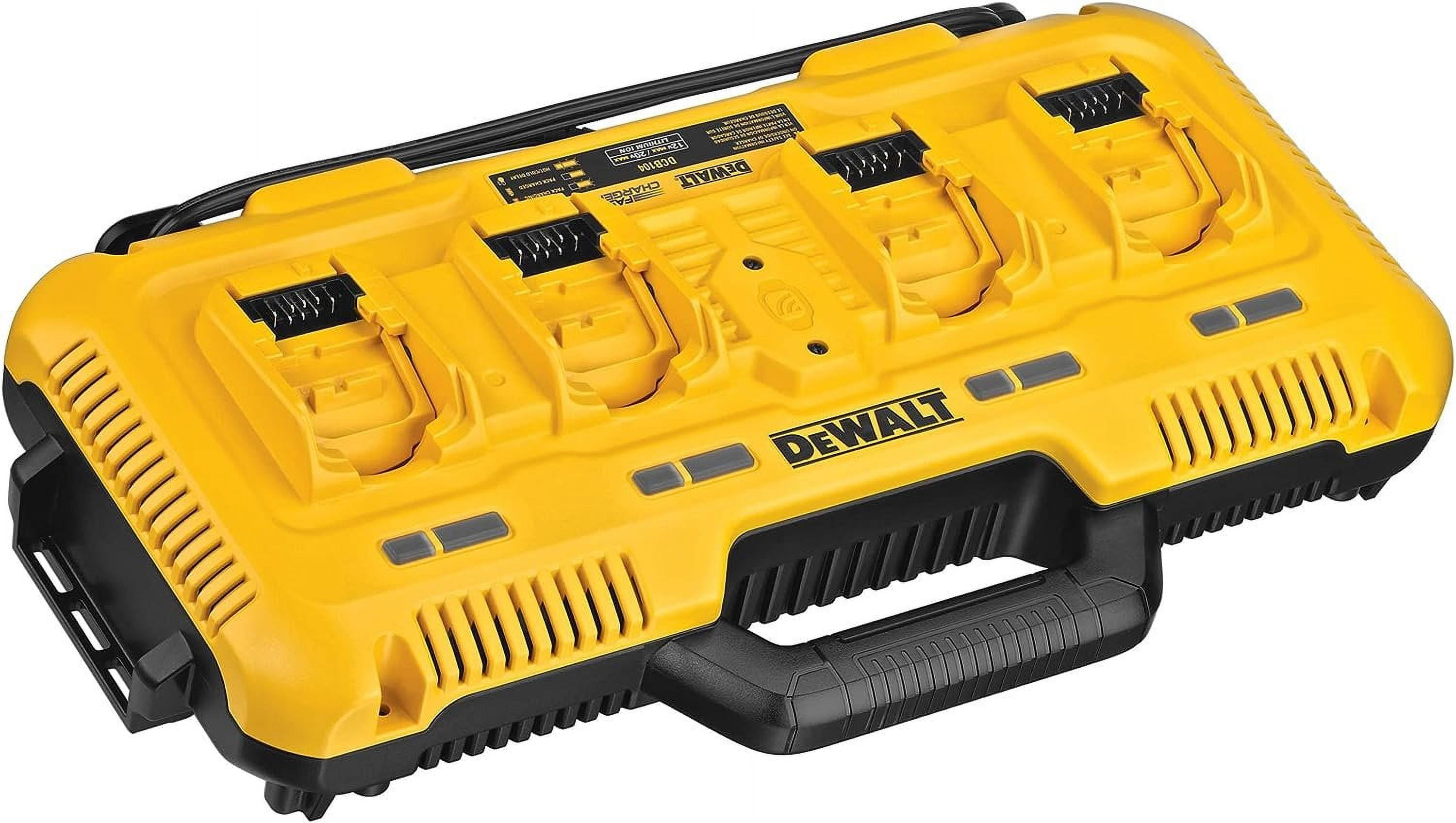 DEWALT 20V MAX Multi Fast Battery Charger, 4-Port Rapid Charge