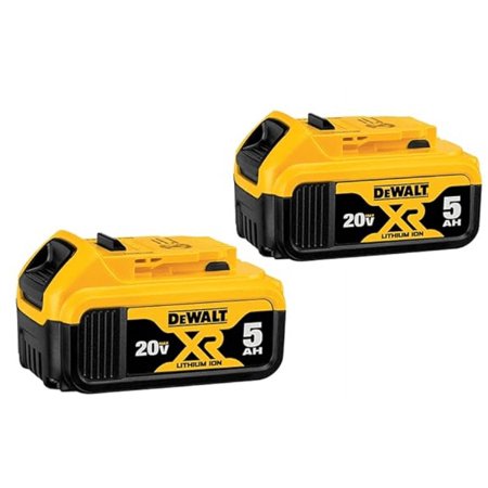 DEWALT DCB205 20V 5Ah Power Tool Battery, 2 Pack