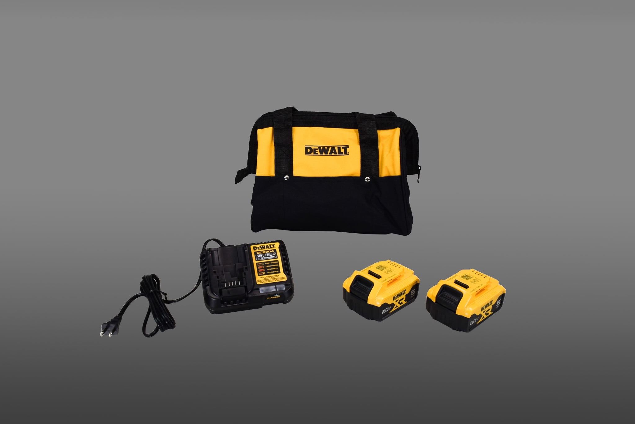 DEWALT DCB205-2CK 20V 5.0Ah Power Tool Battery, 2 Pack