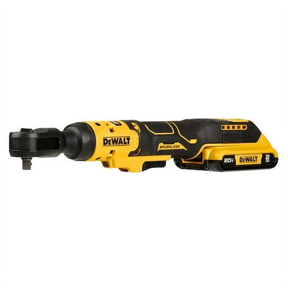 DEWALT DCF512 20V MAX Brushless Cordless 1/2 IN Ratchet Wrench High Torque Versatility LED Worklight Electric Wrench Tools (RATCHET+Battery+Charger )
