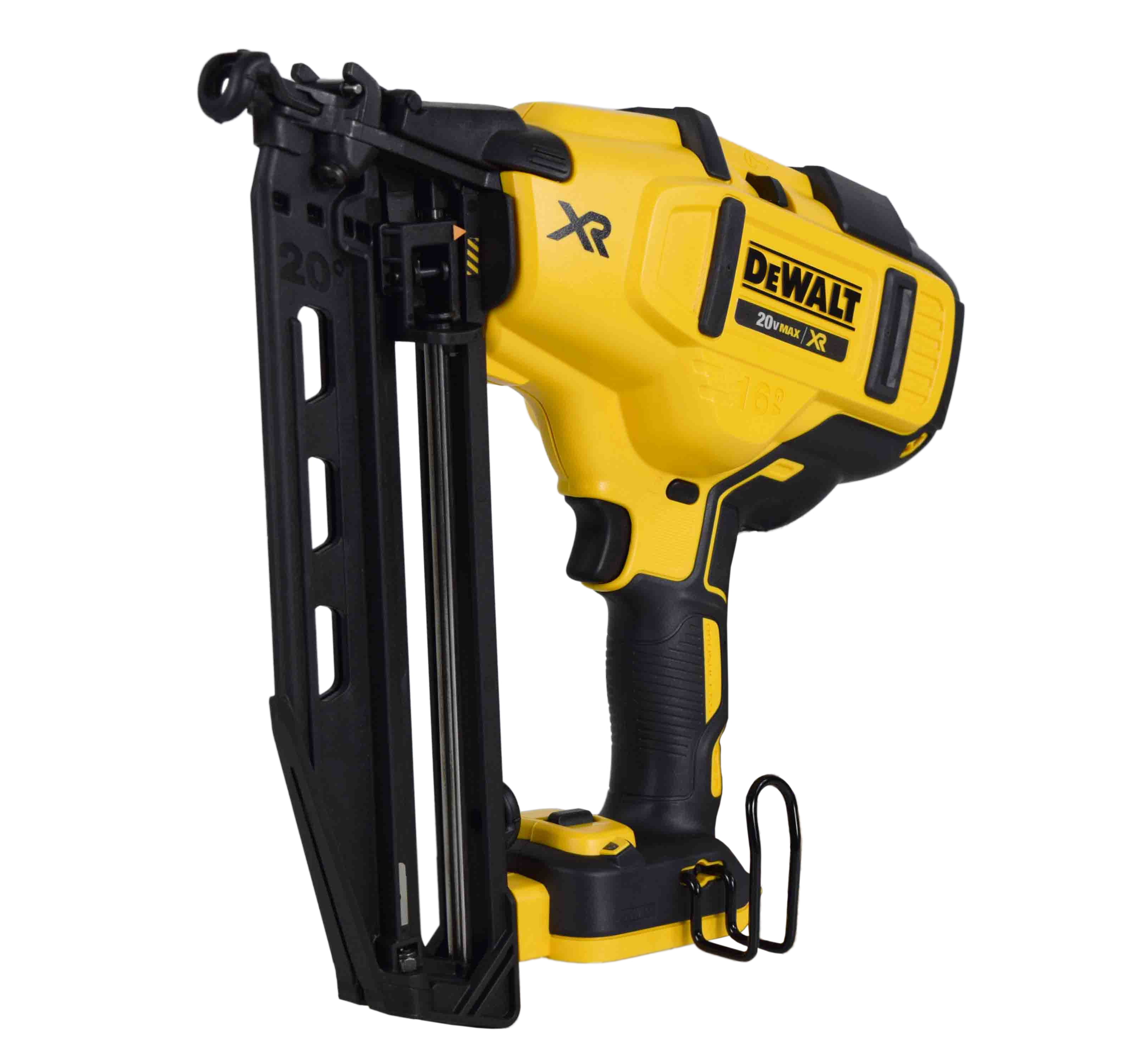 DEWALT DCN623B 20 v, Cordless 16 Gauge Angled Finish Nailer Nail Gun
