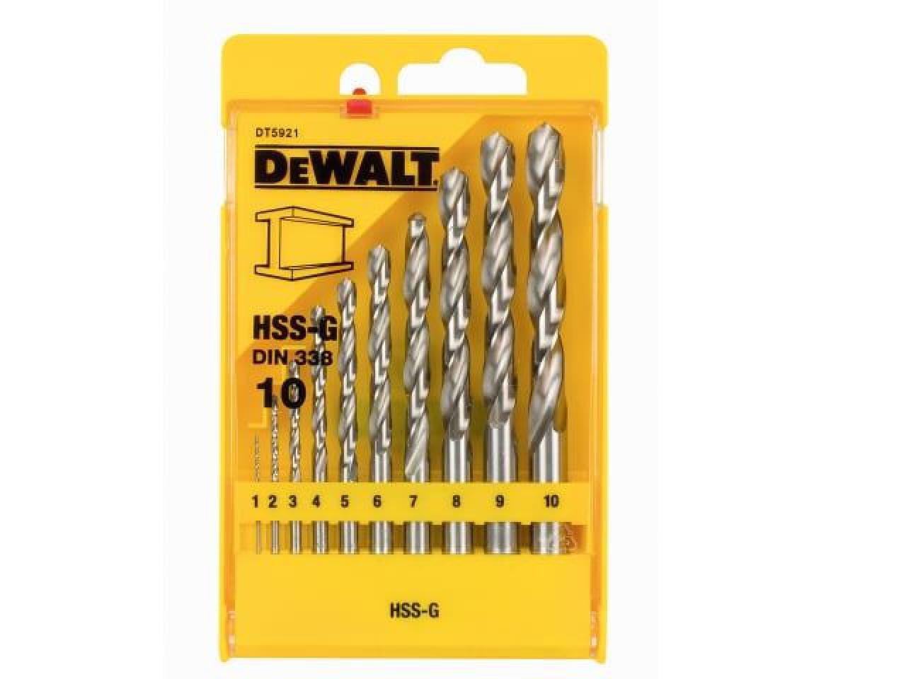 DEWALT - DT5921 Extreme Metal Drill Bit Set, 10 Piece