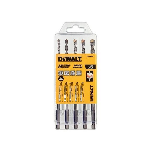 DEWALT - DT60099 Extreme Impact Masonry Drill Bit Set 5 Piece