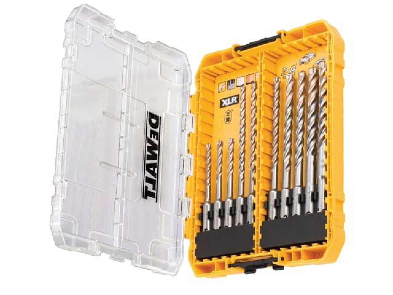DEWALT - DT70752 SDS Plus XLR Full Head Carbide Drill Bit Set, 10 Piece