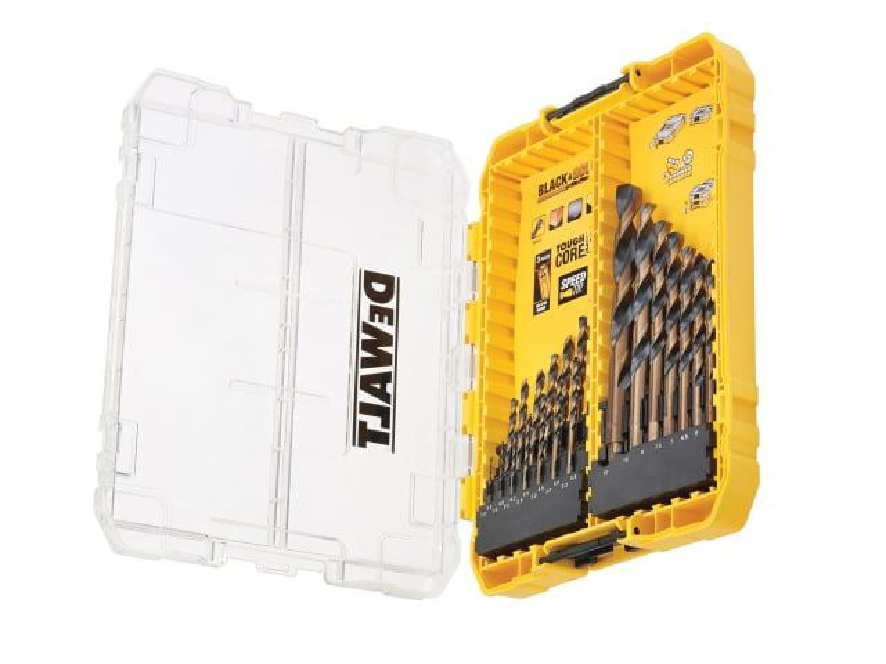 DEWALT - DT70755 Black & Gold HSS Drill Set, 21 Piece
