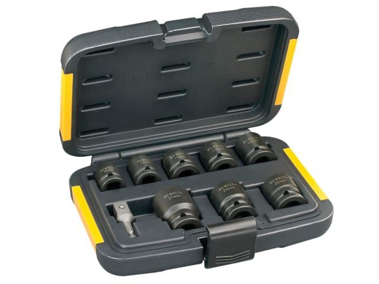 DEWALT - DT7507 Impact Socket Set of 9 Metric 1/2in Drive