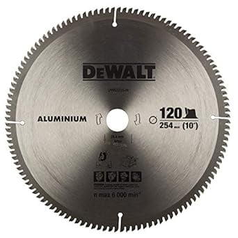 DEWALT DW03225 10" 120T Circular Aluminium Saw Blade for cutting