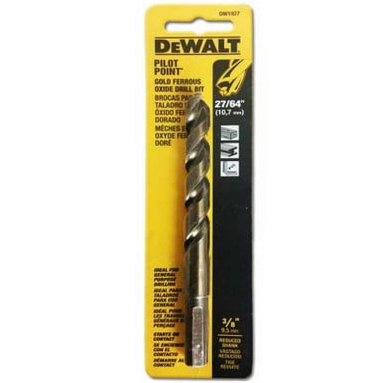 DEWALT DW1927 27 64 Inch Gold Ferrous Oxide Pilot Point Twist Drill Bit