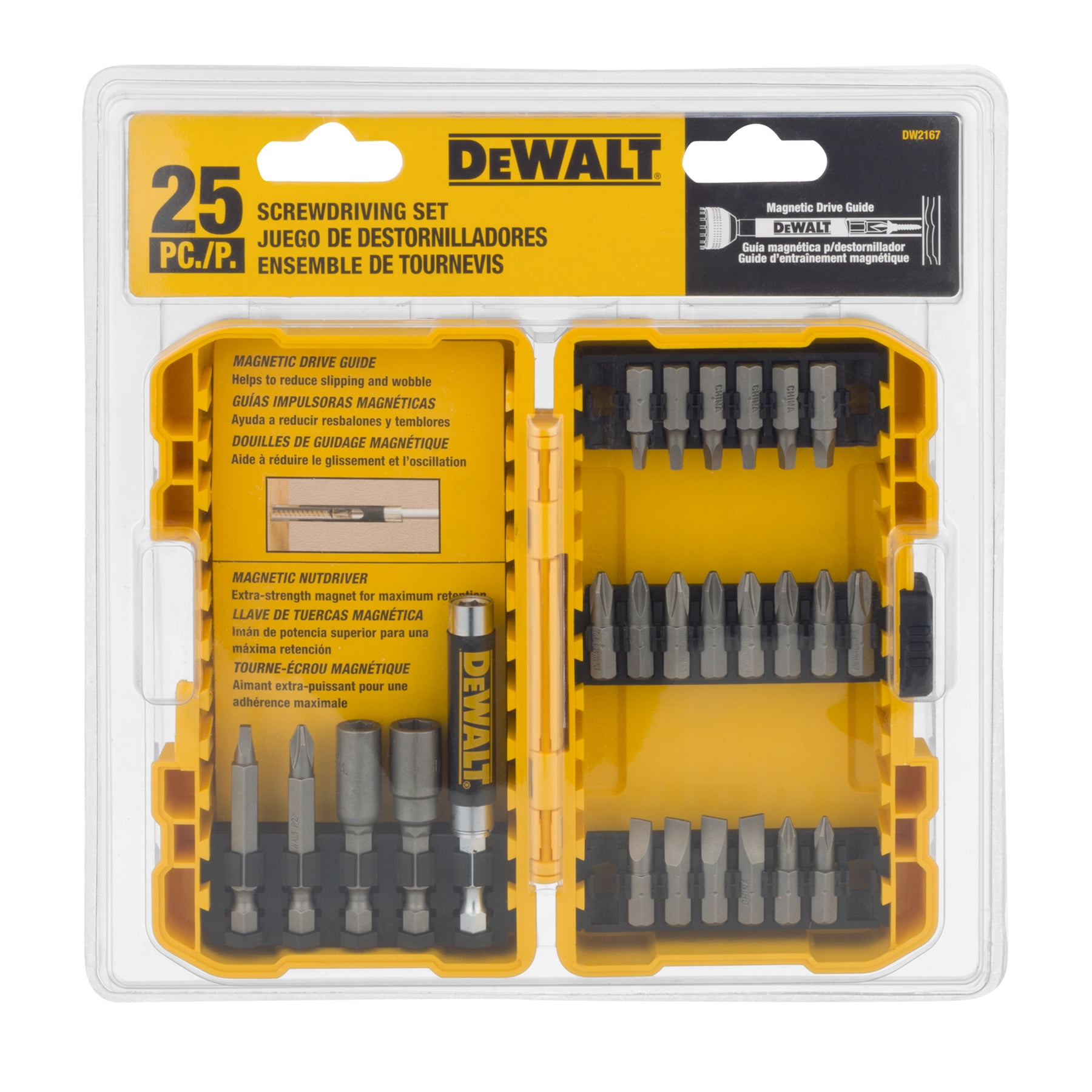 DEWALT DW2167 - 25-Piece Screwdriving Set with Tough Case