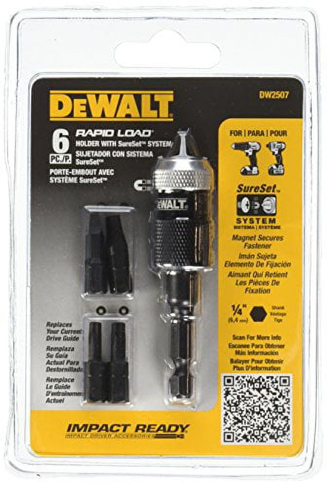 DEWALT DW2507 Compact Rapid Load Set 6 Piece