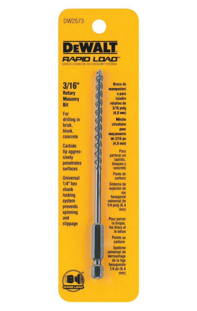 DEWALT DW2573 3/16Inch Rotary Masonry Bit