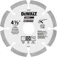 thumbnail image 1 of DEWALT DW4782 Segmented Rim Diamond Saw Blade HP 4-1/2" D X 5/8 and 7/8" Steel Gray, 1 of 3
