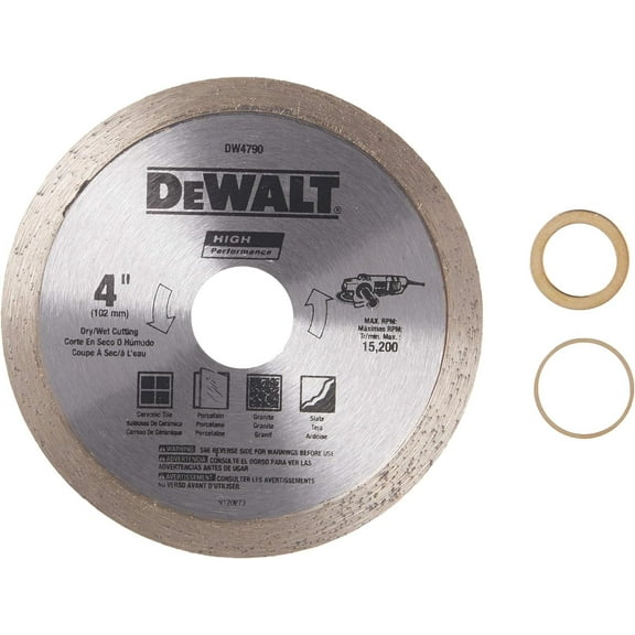 DEWALT Tile Blade DW4790 - For Tile & Stone Cutting - 4 In