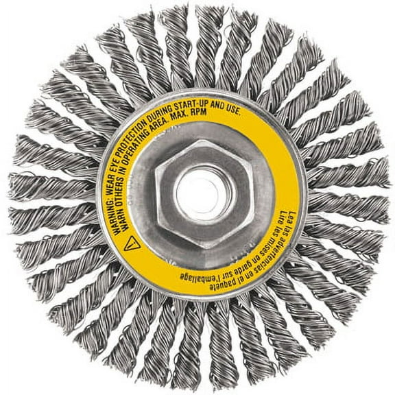 DEWALT DW49204 4-Inch X 5/8-Inch-11 HP.020 Stainless Stringer Wire Wheel