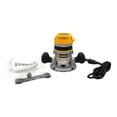 thumbnail image 1 of DEWALT DW616 1-3/4 HP Fixed Base Router – 11 Amp Motor, Variable Speed 8,000-24,000 RPM, 1/4" & 1/2" Collet Capacity, Precision Depth Adjustment – Ideal for Woodworking & Edge Profiling, 1 of 9