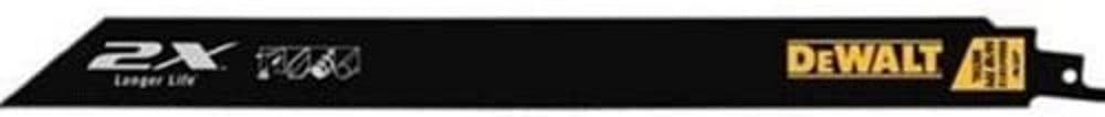 DEWALT DWA4188B 8-Inch 14/18TPI 2X Max Metal Reciprocating Saw Blade (100-Pack)