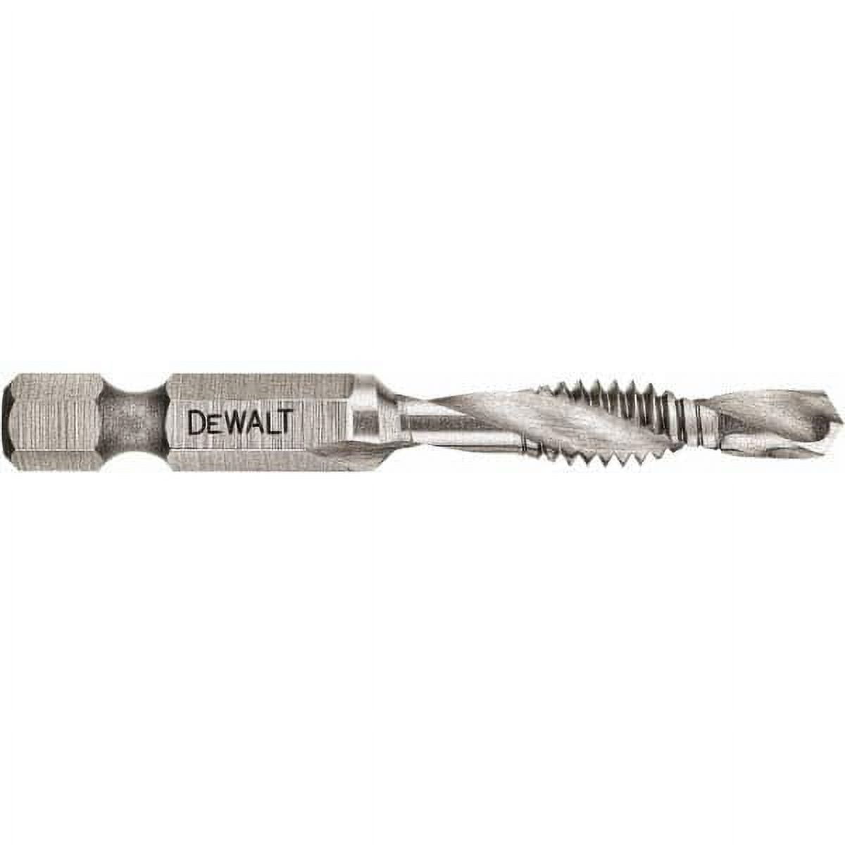 DEWALT DWADTQTR1420 IMPACT READY Tap and Drill Bit 1 4 in Dia 3 Flute Spiral Flute HSS Walmart